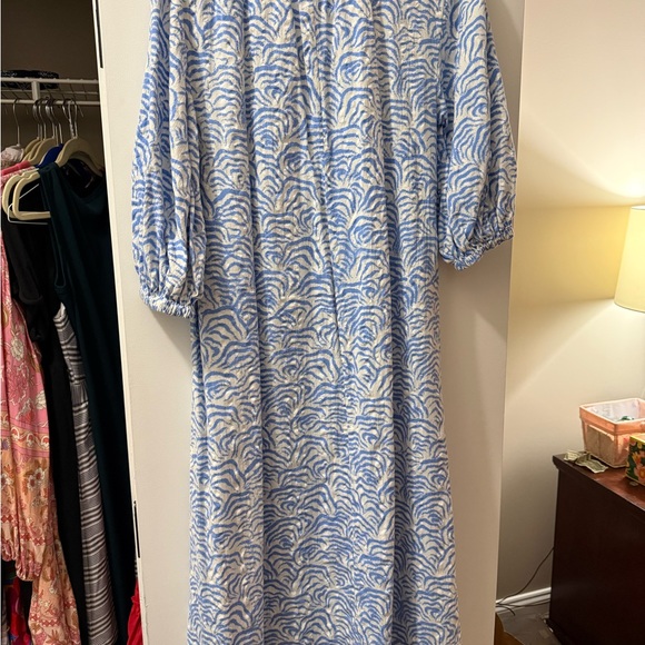 H&M Blue and White Patterned Maxi Dress - Picture 5 of 5
